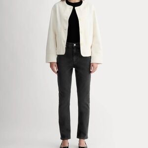 Everlane Original Cheeky Jean in Washed Black NWT